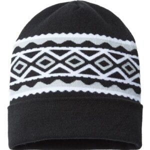 USA- Made Diamond Cuffed Beanie